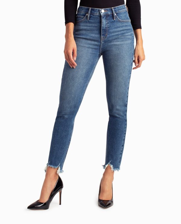 high rise slim fit jean