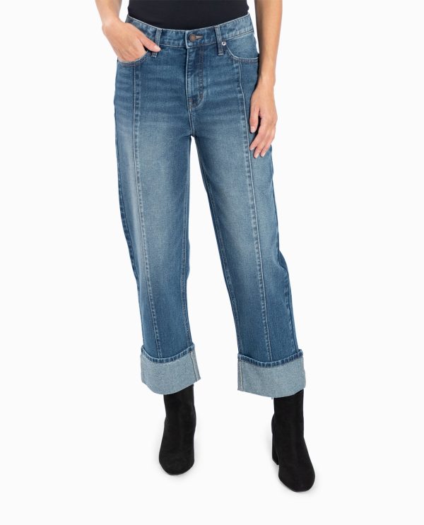 high rise relaxed straight jean